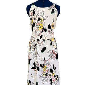 Torrid White Floral Midi Dress